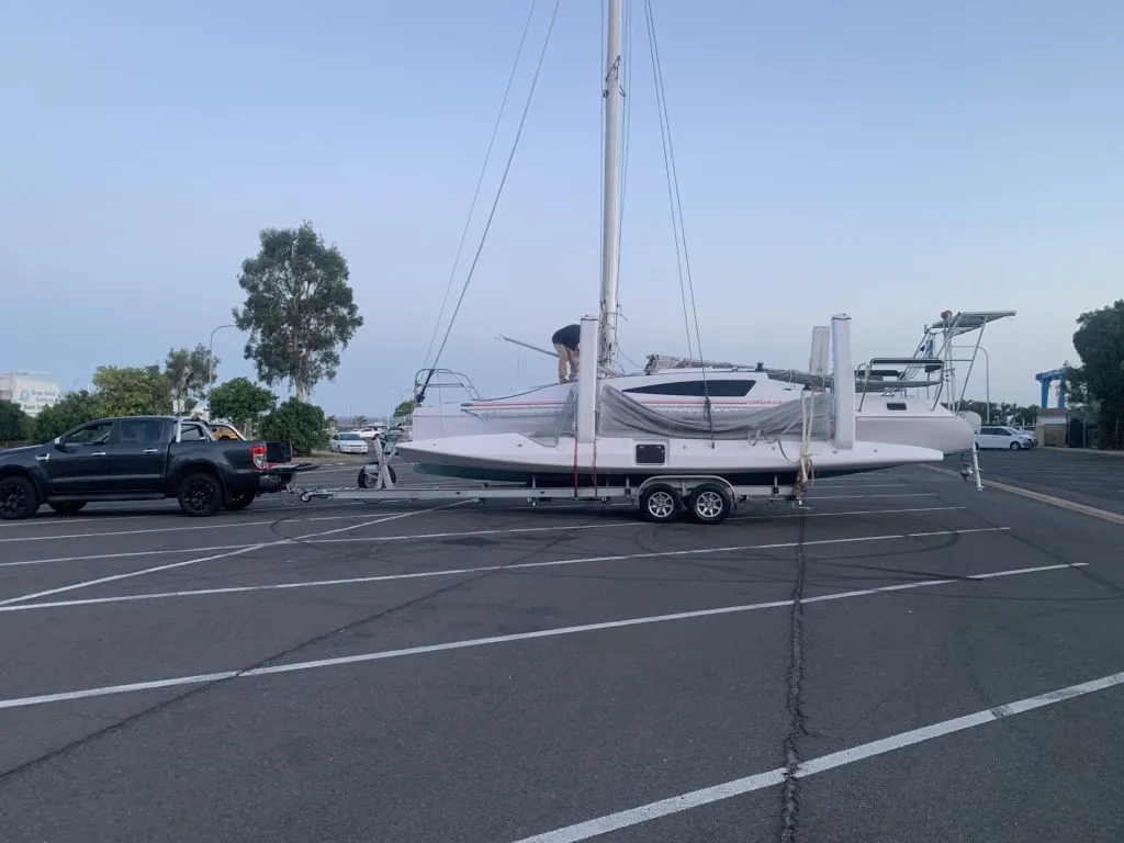 2013 Corsair Cruze 970 on trailer